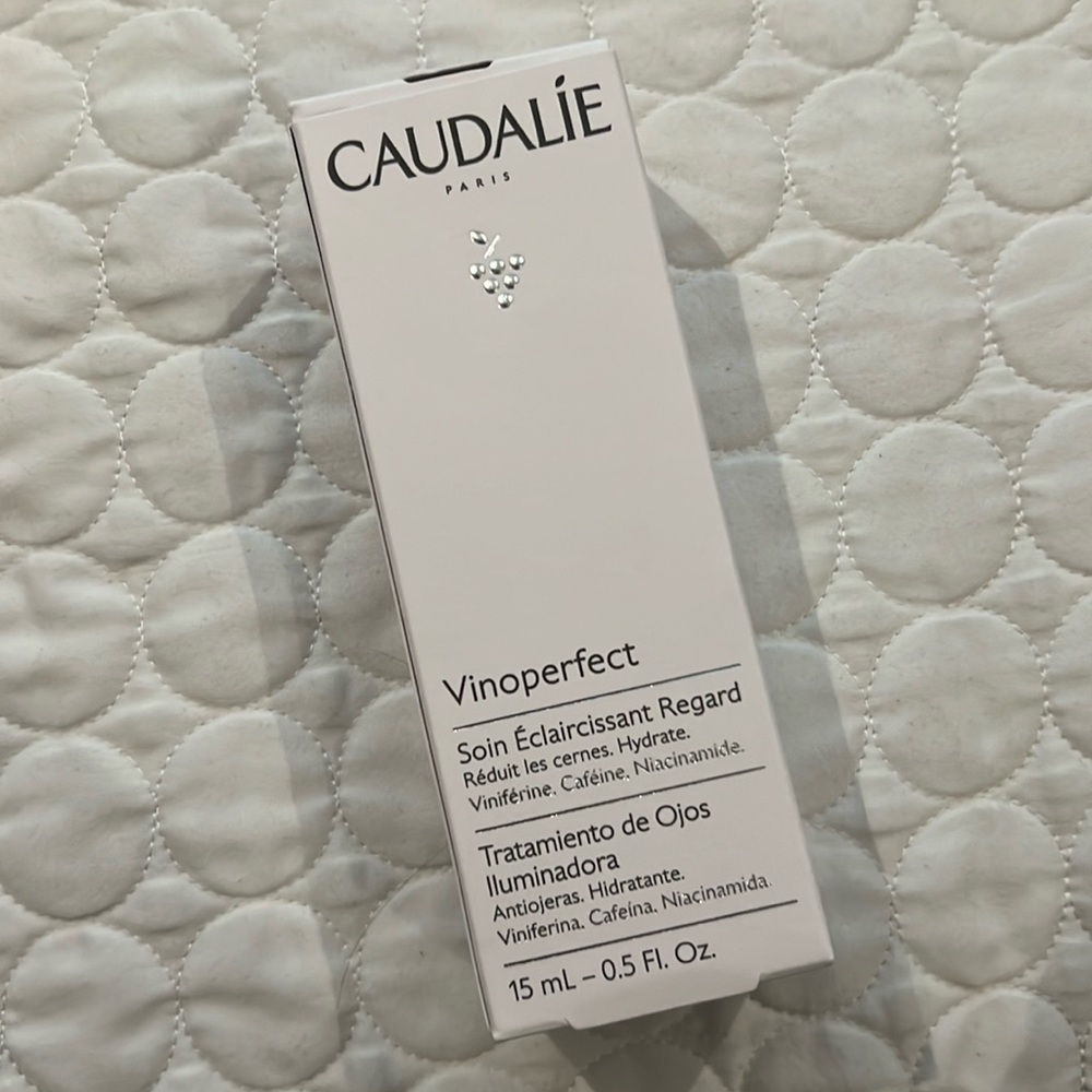 Caudalie vinoperfect brightening eye cream 15ml brand new in package Y2K clean
